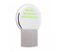 Pet Brush Stainless Steel Lice Terminator Comb For Pet Dog Cat High-density Needle Comb(Green)