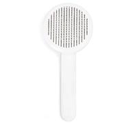 Pet Brush with Metal Bristles and Ergonomic Handle, Ideal for Removing Loose Hair and Detangling.