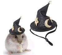 Pet Bunny Hat | Ferrets Wizard Hat | Halloween Hamster Hhat Accessory | Pet Dress-Up Suitable For Rabbits, Guinea Pigs, Ferrets, Halloween Photos, Small Animal Cosplay, Party Fun