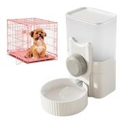 Pet Cage Food Dispenser - Hanging Automatic Food Water Bowl And Feeders, Neck Protection Cat Water Bowl, Auto Refill Rabbi-t Feeders For Pets - Gray, Water Feeder