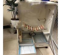 Pet Cage for Small Animals - Heavy-Duty Steel Wire Habitat for Ferrets, Chinchillas, Guinea Pigs, and Rats with Removable Tray and Multiple Access Doors