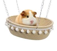 Pet Cage Hammock - 9.84 Inch Cotton Rope | Pig Hammock | Hanging Bed Cage | Soft, Raised Rest Place for Small Animals, A Cosy Retreat for Hamsters and Other Kl