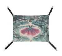 Pet Cage Hammock, Classical Ballet Elegant Ballerina Printed Hanging Pet Bed, Pet Swing Is Suitable For Cats, Dogs, Or Other Small Pets And Is The Best Choice For Pet Hospitals And Households
