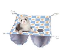 Pet Cage Hammock - Double Layer Ferret Nest Hammock,Multi-Sided Opening Design Pet Sleeping Tool for Inside The Cage or Corner of The Room