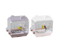 Pet Cage, Lightweight, 40x28x43cm, Small Bírd Cage with Bird Feeder, Portable Bird Carrier, Comfortable, for Conure Indoor, Outdoor Use, Cockatiel, Lovebird