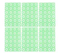 Pet Cage Mats Protective 6pcs Plastic Light Green Rabbit Foot Pads