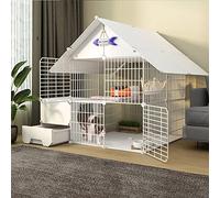 Pet Cages for Cats,Cat Cages Indoor Large with Litter Box,Wire Cat Cage,3 Tier Cat Cage Large,Collapsible Cat Cage,Ideal for 1-4 Cats