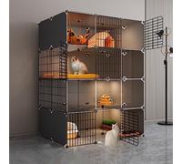 Pet Cages For Small Animals,Portable Guinea Pig Cage,Kitten Cage For Indoor Cats,Wire Large Exercise Place Ideal For 1-2 Cats,107 * 77 * 142cm