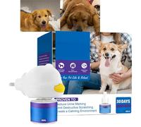 Pet Calming Plug In,Dog Calming Diffu/ser with Calming Spray for Dogs,Anxiety Relief Stay Calmer,2-in-1 Dog Anxiety Relief Refill,Effective Calming Aid for Dog Essentials at Home,Natural Quality
