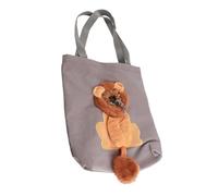 Pet Canvas Shoulder Bag, Portable Breathable Cat Carrier Bag with Show Head Design, Adjustable Neck for Small Dogs and Cats, Lightweight Travel & Camping Pet Outing Bag (S)