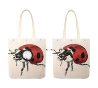 Pet Canvas Shoulder Carrying Bag, Art Red Ladybug Pet Carrier for Small Dogs Cats, Pet Out Shoulder Bag