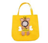 Pet Canvas Shoulder Carrying Bag, Cute Bee Shaped Cat Carrier, L Size Portable Kitten & Puppy Tote, Comfort Carriers for Small Dogs, Cats, and Pets, Handbag for Outdoor, Shopping, and Camping