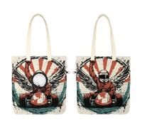 Pet Canvas Shoulder Carrying Bag, Racer in a Victory Pose with Checkered Flag Cat Carriers with Adjustable Hole for Small Dogs and Cats