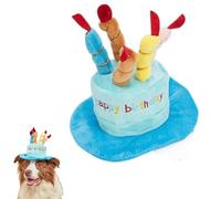 Pet Cap, Pet Birthday Hat Like A Birthday Cake, Adjustable Pet Hat for Dogs, Birthday Cake Topper, Birthday Hat for Pets, Cats, Dogs, Small Animals (B)