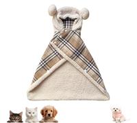 Pet Cape Blanket,Dog Cape Blanket for Small Dogs,Warm Coral Fleece Dog Shawl with Hood,Thicken Cloak Warm Winter,for Small Medium Dogs and Cats,Pet Cold Weather Coat Wraps with Hood (Style5,S)
