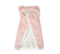 Pet Cape Blanket Soft Double-Layer Cotton Hooded, Warm Flannel Hooded Dog Coat Wrap Soft Machine Washable Cape for Indoor Relaxing & Outdoor Walks (Pink,Small)
