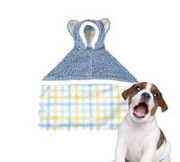 Pet Cape Blanket with Hat - Compact Soft Winter Cloak for Dogs and Cats, Heavy Duty Thick Warm Blanket Cape Keeps Pets in Cold Weather, Cute Fleece Dog Coat 16.54 inches