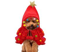 Pet Cape Shawl | Pet Warm Cape with Hat,Unique Shawl Shape Christmas Pet Dress Up for Medium Dogs, Small Dogs, Large Dogs