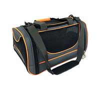 Pet Capsule Travel Bag Suitable for Cats and Puppies Portable Pet Bag Handbag Breathable Capsule Suitable for Taking Out Pet Hospital (Orange Medium)
