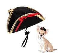 Pet Captain Hat,Dog Cat White Sailors Cosplay Hat for Halloween,Pet Funny Photo Props Costume Party Accessories (Style 1)