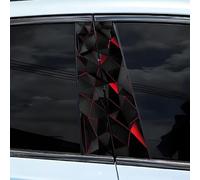 PET Car B Pillar Sticker with Geometric For HONEYCOMB Design for Weather Protection Waterproof and Sunproof Suitable for Various Vehicles (04)