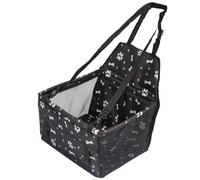 Pet Car Booster Seat Box Waterproof Pet Dog Car Travel Carrier Bag Seat Protector Cover with Safety Leash for Small Dogs Cats Puppy,Black 1,40 * 33 * 25