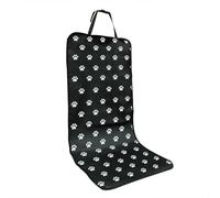 Pet car Cushion, Oxford Cloth Urine pad, Dog and cat co Driver seat Cushion, Outdoor Travel cat and Dog Cushion/638(Black foot print (car cushion))