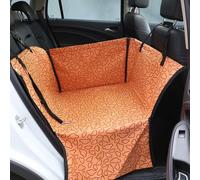 Pet Car Seat for MG MG3 Third Generation 2024 Washable Dog Cat Portable Breathable Bag with Seat Belt Foldable Pet Seat Cover Suitable for Pets Up to 20kg,Orange Cloud