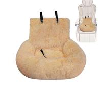 Pet Car Seat - Medium Dog Plush Car Seat | Washable Cushion Comfortable Travel Bed for Vehicle Truck Camping Adventures Vet Visit Daily Commuting Traveling