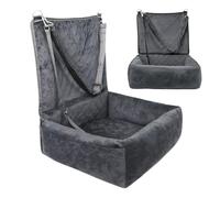 Pet Car Seat - Pet Seat with 2 Side Pockets - Puppy Automotive Cushion | for Vehicle RV SUV Truck Front and Backseat Travel Road Trip Outdoor Commuting