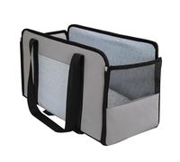 Pet Car Seat - Secure Middle Seat For Small Dogs | Breathable Travel Pet Bed, Safety Tether Equipped Carrier, Backseat Or Front Console Use, Ideal For Trips, Home Resting, Compact Puppy Ride Cradle
