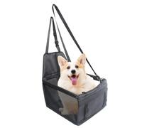 Pet Car Seat Travel Carrier Cage for March 2010-2025, Small Dogs Puppy Accessories Dog Carrier Booster Seat Adjustable Harness Strap,A-Black