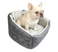 Pet Car Seat | with Belt Pocket and Non-Slip Base - Rear Elevator for Dogs, for Small and Medium Pets in SUV Pickup Sedan Van and
