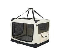Pet car travel crate for Skoda Kamiq 19-26 | this foldable dog travel crate with breathable mesh windows gives a safe and comfortable journey for your pets