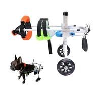 Pet Care Dog Wheelchair Doggy/Cat Wheel Chair For Small Breed, Scooter 2-wheel Mobility Aid Trolley Pet Bike Trailer For Back Legs, Lightweight Trolley For Rears 40-60 Lbs Dog(Multi-colored,