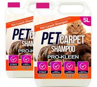 Pet Carpet Cleaning Shampoo Odour Remover 2 x 5L ProKleen Clear One Size