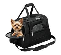 Pet Carrier - 44.9 x 25.4 cm, Breathable Cats and Dogs, Soft Mesh Travel Bag, Adjustable Carry Bag with Shoulder Strap Handle, Lightweight Shoulder Straps for Hiking, Camping