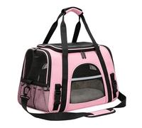Pet Carrier - 44.9 x 25.4 cm, Breathable Cats and Dogs, Soft Mesh Travel Bag, Adjustable Carry Bag with Shoulder Strap Handle, Lightweight Shoulder Straps for Hiking, Camping
