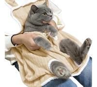 Pet Carrier Apron, Soft and Breathable with Adjustable Drawstring - Apron for Carrying Cats with Holes, for Grooming Nail Cutting Photography Bonding Women Men Teenagers Lovers