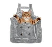Pet Carrier Apron with Adjustable Cat Pouch and Leg Holes - Soft And Breathable | Hands Free Shoulder Carry Bag | Poure Les Chats