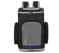Pet Carrier Backpack Carrier Breathable Portable Travel Bag with Ventilated Design Collapsible for Travel Outdoor Camping(Nero)