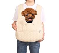 Pet Carrier Backpack for Cats and Small Dogs, Front Facing Dog Carrier Sling,Easy Fit 6-20Lbs Pets (Beige)