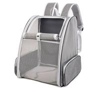 Pet Carrier Backpack for Puppy Dogs Cats, Expandable Transparent Mesh Transport Bag, Foldable Spacious Portable Top Opening Rucksack Airline,C