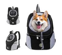 pet Carrier Backpack for Small Dogs and Cats， is a Comfortable and Breathable Backpack with a Breathable Head Design, Perfect for Those who Like to take Their Pets Out for Fun. (Black, Small)