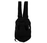 Pet Carrier Backpack, Portable Pet Front Cat Dog Chest Backpack Adjustable Breathable Legs Out Carrying Sling Bag for Hiking Travel Bike Motorcycle (L)