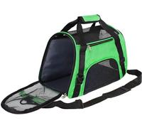 Pet Carrier Bag AVC Portable Soft Fabric Folding Travel bag for Dog, Cat, Puppy Foldable Pet Bag (Green)