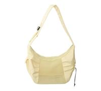 Pet Carrier Bag - Large Sling Pouch with Mesh, Ventilated Best Zipper Design, Lightweight Sturdy Travel Accessory, Comfortable Secure Carry, Multi Purpose Outdoor Companion, Bike Car Use 47x26x32cm