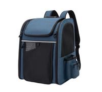 Pet Carrier Bag Pet Carrier Backpack Large Cat Expandable With Breathable Mesh Cats And Dogs(B)