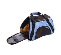 Pet Carrier Bag Portable Cat Carrier Bag Top Opening Duffle Bags Pet Travel Portable Bag Home for Little Dogs Cats Puppies Small Dogs (Blue, Large)