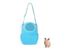 Pet Carrier Bag, Portable Outgoing Travel Handbags With Nylon Straps Small Pet Pouch for Hamster Rat Hedgehog Rabbit (S, Blue)